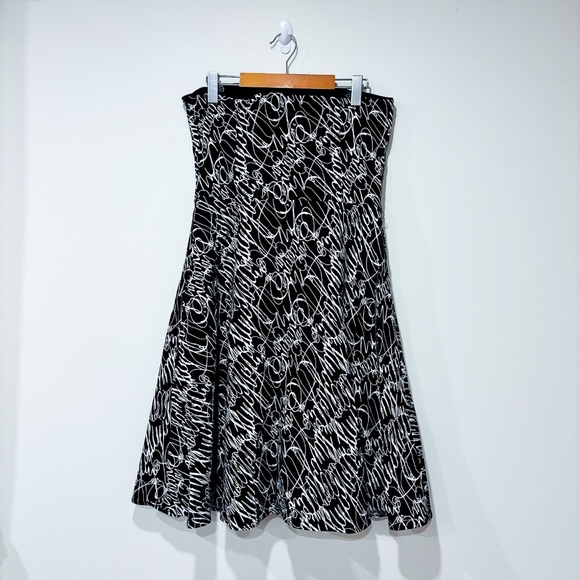 SPENSER JEREMY Black and white strapless dress - Picture 5 of 6